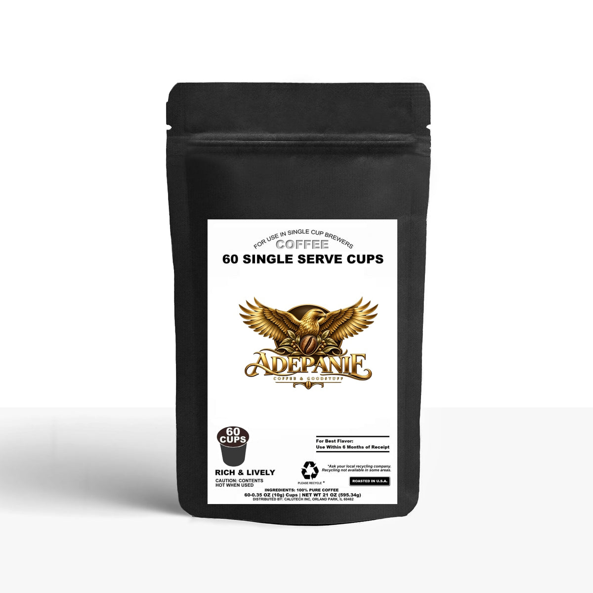 60 Pack Single Serve Coffee Capsules